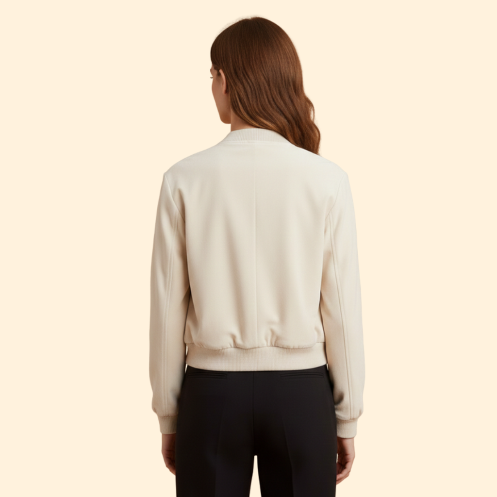 Women’s Velvet Bomber Jacket – Casual Wear, Stylish Layering