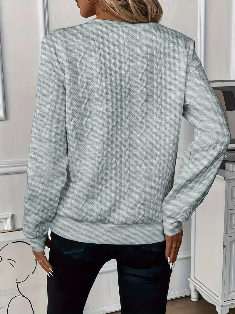 White Cable Knit Jumper – Casual Wear, Everyday Style