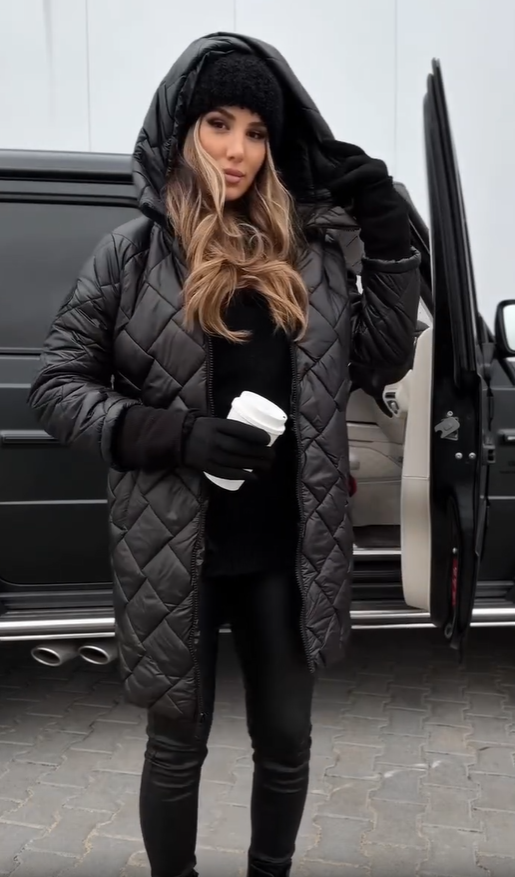 Quilted Puffer Jacket with Hood – Casual Wear, Outdoor Activities
