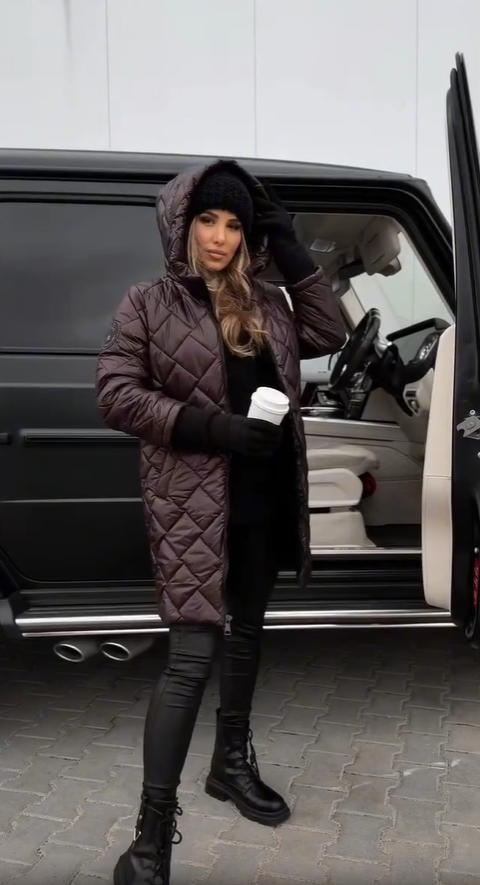 Quilted Puffer Jacket with Hood – Casual Wear, Outdoor Activities