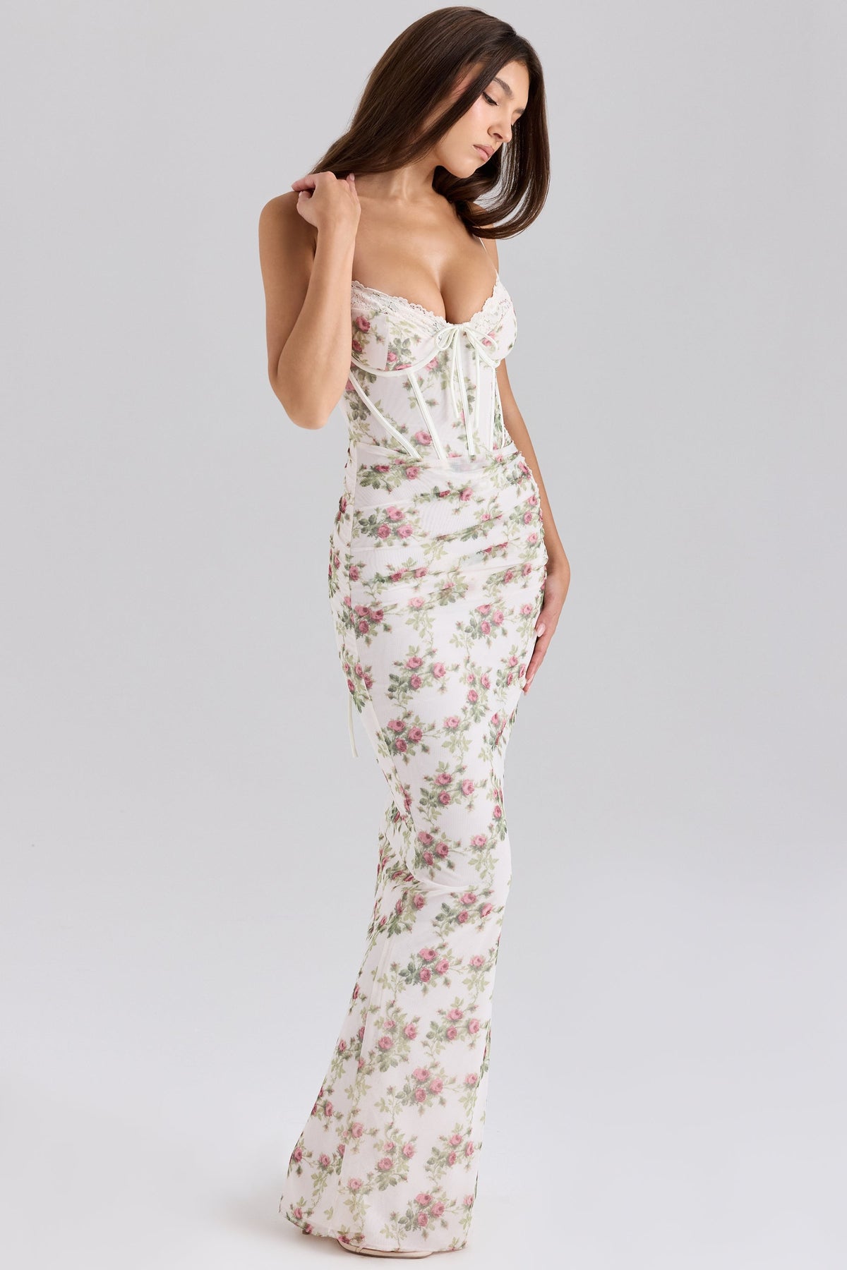 Lace Floral Maxi Dress – Occasion Gown for Weddings & Events