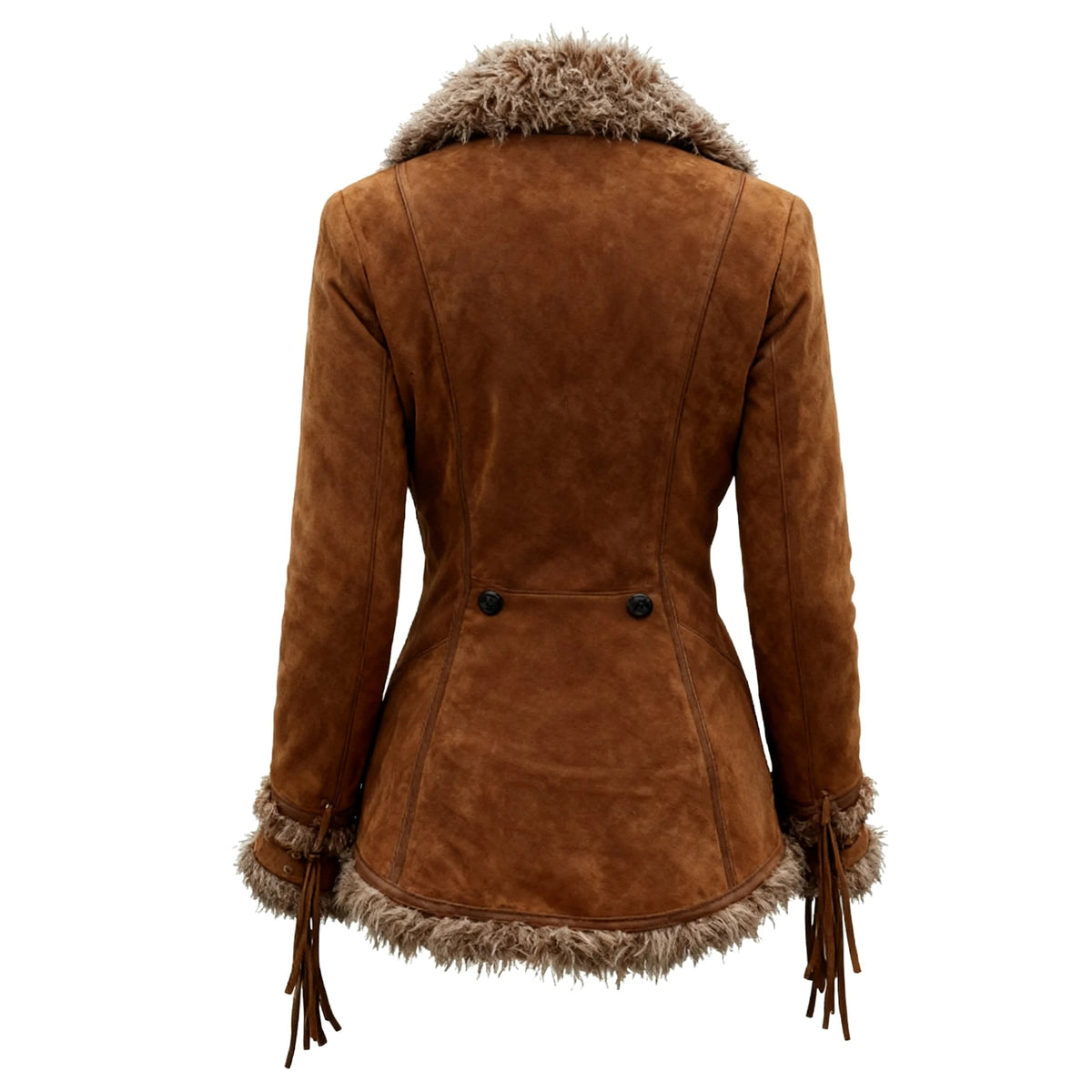 Shearling-Trimmed Jacket for Winter | Stylish Suede – Outdoor, Casual
