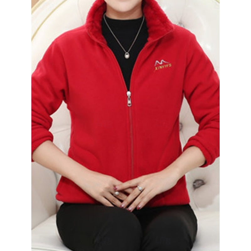 Cozy Stand-Collar Jacket in Soft Fabric for Casual Wear