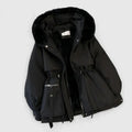 Elegant Jacket with Faux Fur Hood – Stylish Layering, Winter Warmth