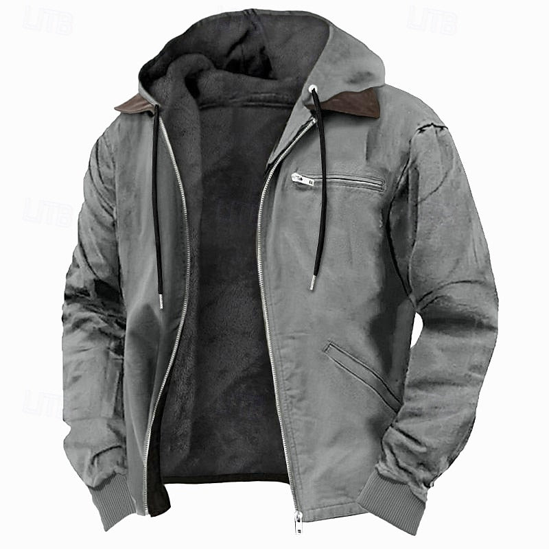 Fleece-Lined Hooded Jacket – Cosy Winter Wear, Outdoor Activities